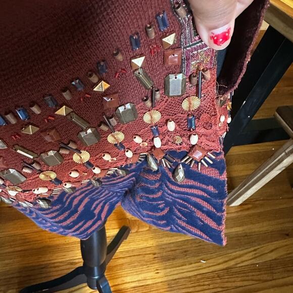 Chicos Petite Embellished Trim-Detail Cardigan - Picture 4 of 8